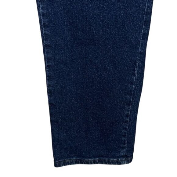 Riders Womens 16 Medium Dark Wash Tapered Leg Denim Jeans - Picture 6 of 9